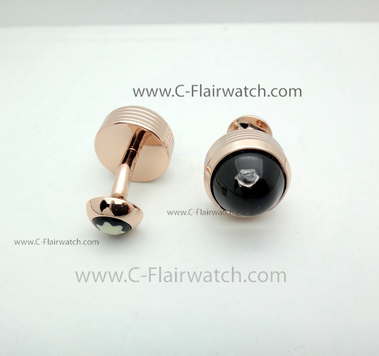 Copy Montblanc Starwalker Rose Gold Cufflinks with Diamond